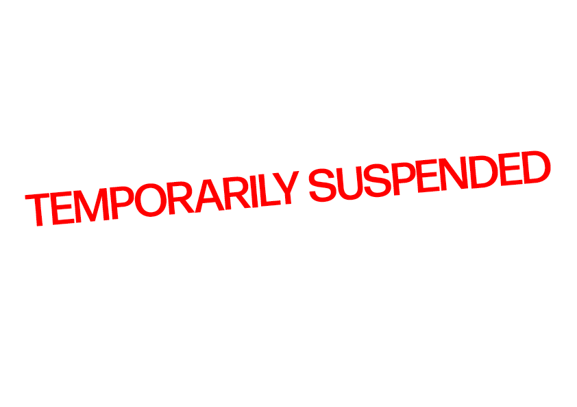 suspended